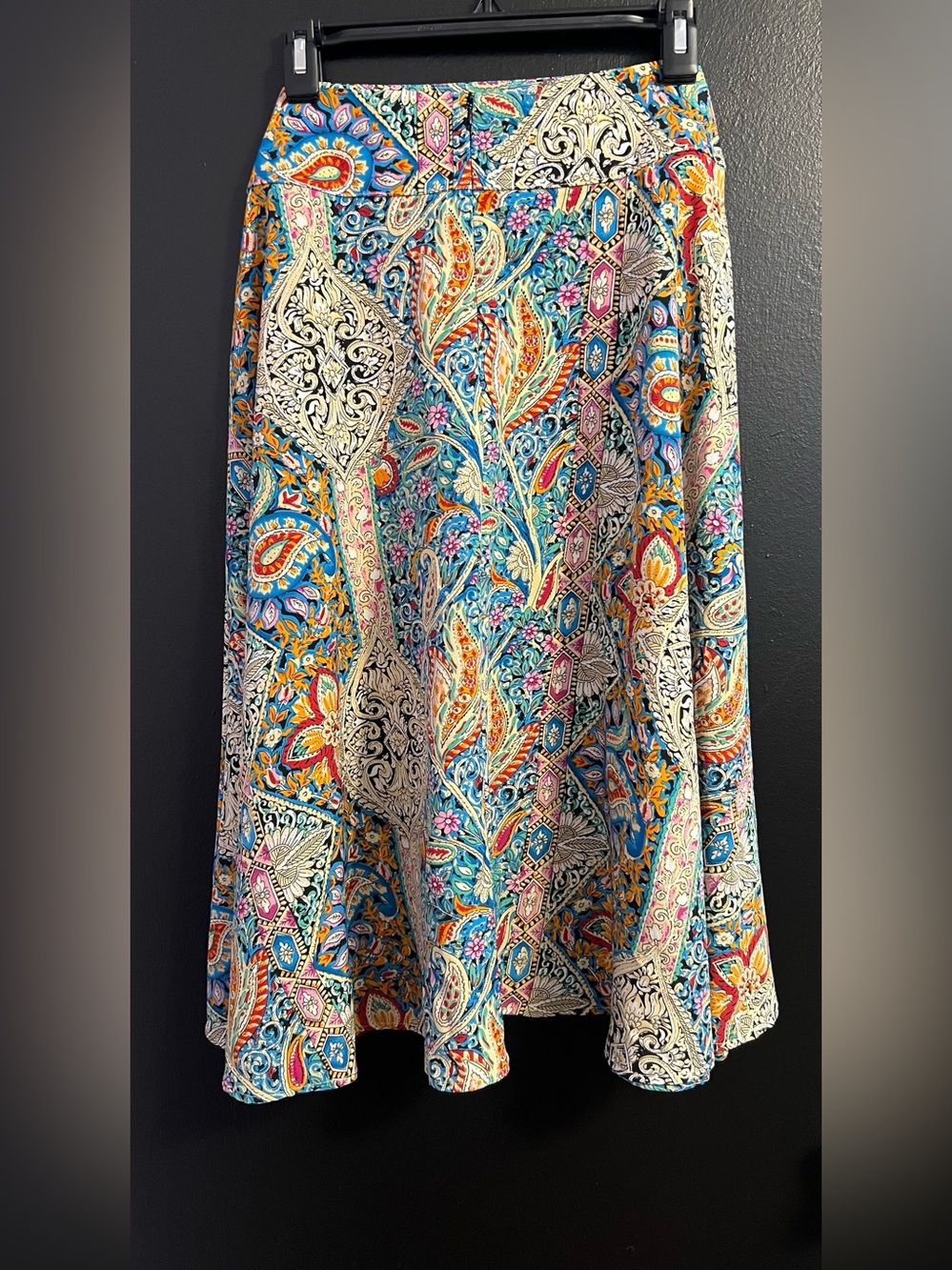Boutique Floral A-Line Tie Waist Skirt - Picture 2 of 2